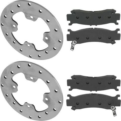 Caltric Front Brake Discs and Pads Compatible with Honda Pioneer 1000 SXS1000M3 2016-2022 / Pioneer 1000-5 SXS1000M5 2016-2022 in Saudi Arabia