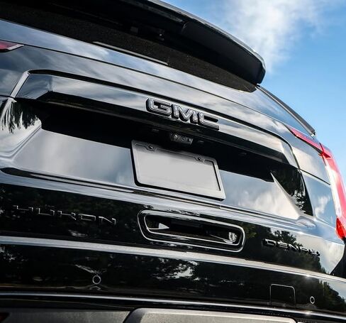 2021-2024 Yukon kit OEM Front Grille & Rear Emblems 3D Plastic Badge Replacement for Yukon/Yukon XL Denali AT4 SLT SLE 84729912 (All Gloss Black) in Saudi Arabia