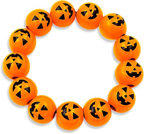 2025 سوار Halloween Pumpkin Spider للنساء سوار حبة الخشب القابلة للتعديل للهدية هدايا مهرجان الهالوين للمجوهرات in Kuwait