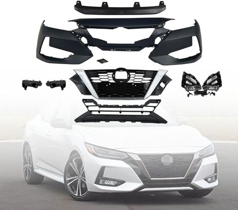 Front Bumper Lower Grille 62254-6LY0A Compatible With 2024 2025 Ni-ssan Sentra, 2.0L 1997CC l4 GAS in Saudi Arabia