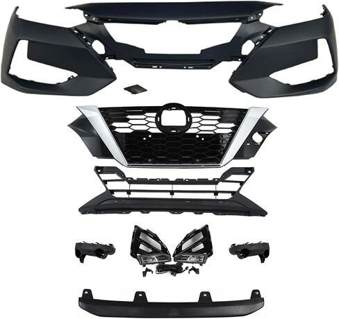 Front Bumper Lower Grille 62254-6LY0A Compatible With 2024 2025 Ni-ssan Sentra, 2.0L 1997CC l4 GAS in Saudi Arabia