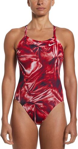 Nike Women's HydraStrong Solar Rise Fastback One Piece Swimsuit University Red, 28 in Saudi Arabia