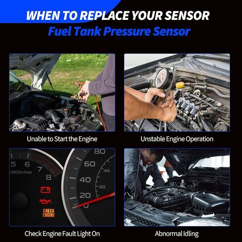 Fuel Tank Pressure Sensor Compatible with Honda CR-V CRV Civic Accord Pilot Odyssey Fit Ridgeline Insight Acura CSX MDX RDX RL TSX ILX TL ZDX 2010 2011 2012 2013 Replace# AS513, 37940-SNA-A01 in Saudi Arabia