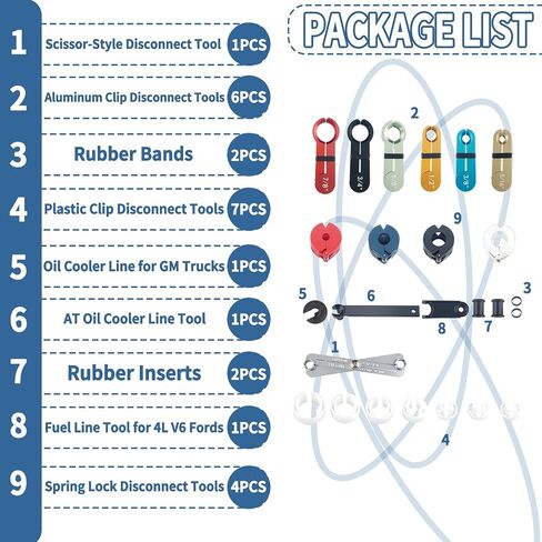 Master Quick Disconnect Tool Kit for A/C Fuel & Transmission Systems Fuel Line Disconnect Tool Set AC Line Removal Tool in Saudi Arabia