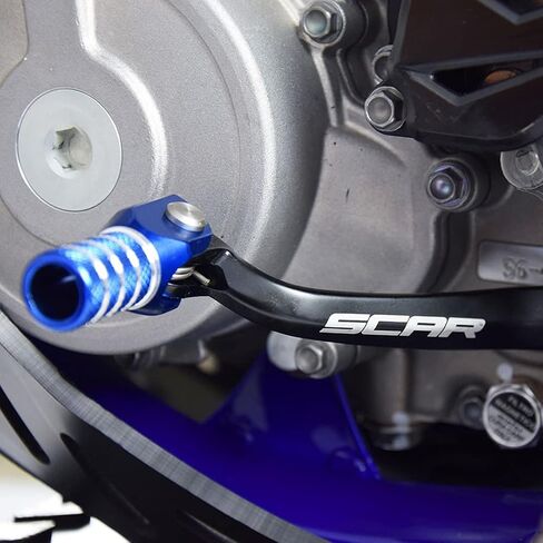 SCAR Folding Gear Shift Lever Shifter Pedal Forged Compatible with SHERCO 125 250 300 SE SER SE-R 14-24 - Blue in Saudi Arabia