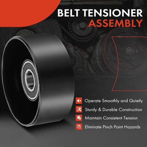 A-Premium Belt Idler Pulley متوافقة مع Ford F-150 1997-2003 ، F-250 ، F-350 ، F-350 F-450 F-550 Super Duty ، F-Super Duty ، Mustang ، Specursion ، Expedition و Lincoln Navigator & Starcraft Bus Bus in Saudi Arabia