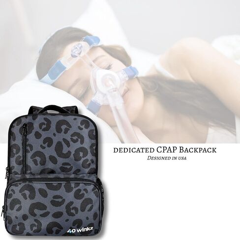 حقيبة ظهر 40Winkz USA CPAP خفيفة الوزن للسفر لجهاز CPAP المتوافقة مع Resmed Airsense 10، Airsense 11، Respironics Dreamstation والمزيد. (البحرية) in Kuwait