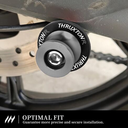 M8 دراجة نارية بكرات الأرجوحة الخلفية ل Thruxton RS 2020-2025 Swingarm Spools حماة التخزين المؤقت CNC الملحقات Thruxton RS (رمادي) in Kuwait
