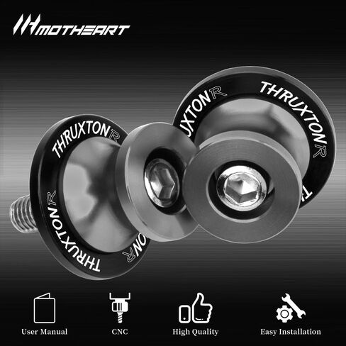 M8 دراجة نارية بكرات الأرجوحة الخلفية ل Thruxton RS 2020-2025 Swingarm Spools حماة التخزين المؤقت CNC الملحقات Thruxton RS (رمادي) in Kuwait