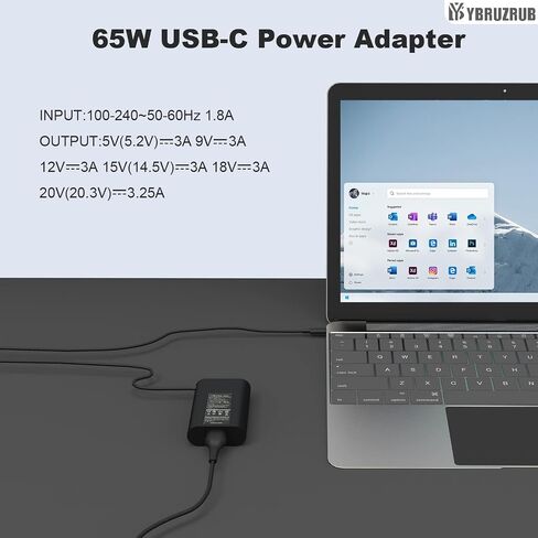 45W 65W Computer Charger Replacement for Dell Inspiron 11 13 14 15 3000 5000 7000 inspiron 3452 3551 3552 3558 3559 5552 5555 5558 5559 5565 5567 5568 5570 5578 P51F P25T P24T P57G laptop power cord in Kuwait