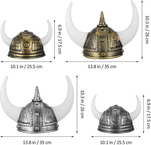 4pcs خوذة Viking مع قبعة القرن الوسطى لحفلات Cosplay Halloween Decorative Berserker Soldier Costum in Saudi Arabia