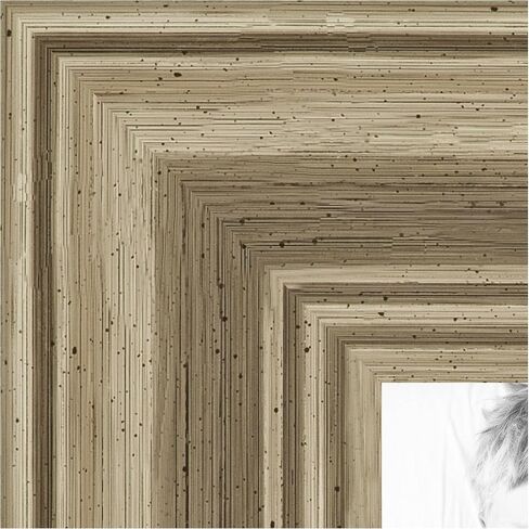 ArtToFrames 12x18 inch Silver Grey Ridged Wood Picture Frame, WOM0066-83186-939-12x18, 12 x 18 in Saudi Arabia