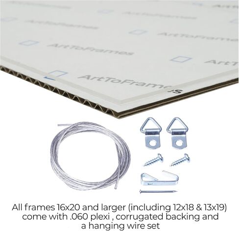 ArtToFrames 12x18 inch Silver Grey Ridged Wood Picture Frame, WOM0066-83186-939-12x18, 12 x 18 in Saudi Arabia