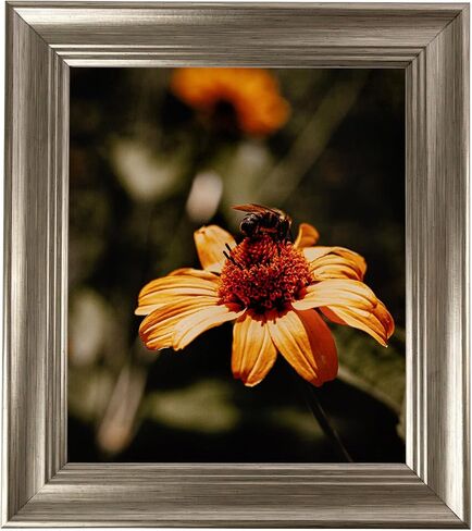ArtToFrames 12x18 inch Silver Grey Ridged Wood Picture Frame, WOM0066-83186-939-12x18, 12 x 18 in Saudi Arabia
