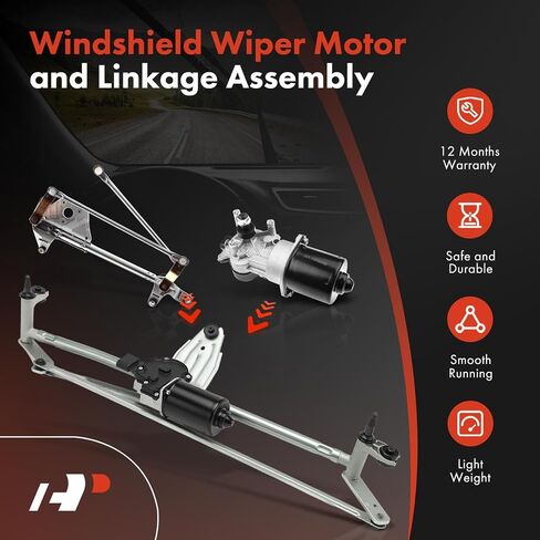 A-Premium Front Windshield Wiper Motor and Linkage Assembly Compatible with Volkswagen Atlas 2018-2024, Atlas Cross Sport 2020-2024 in Saudi Arabia