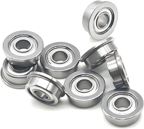 10 PCS MF104ZZ 4x10x4 mm Flange Bearing ABEC-7 Miniature Flanged MF104 Z ZZ Ball Bearings in Saudi Arabia