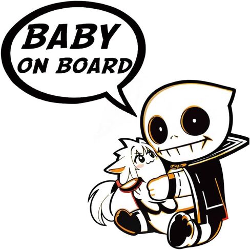 EARLFAMILY 5.1 ''للطفل على متن ملصقات السيارات الكرتون وملصقات انسداد خدش مقاوم للماء الفينيل ثلاثية الأبعاد ملصق يدوي الصنع in Kuwait