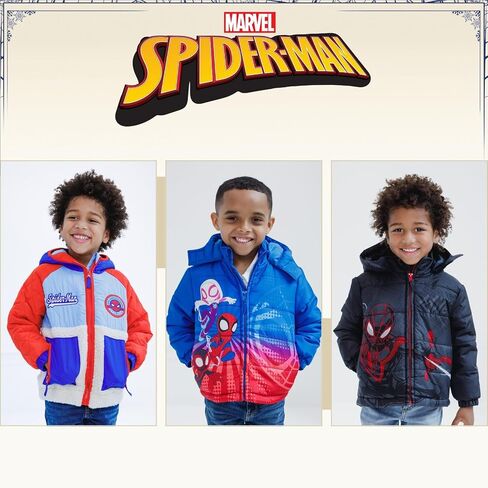 Marvel Spider-Man Faux Shearling up up stack stack toddler toddler to Big Kid Sives (3t-10-12) in Saudi Arabia