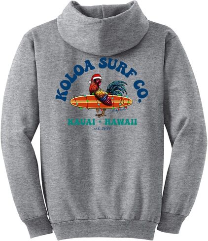 Koloa Surf Men's Cocky Surfer Christmas Logo Pullover Hoodies in S-5XL in Saudi Arabia