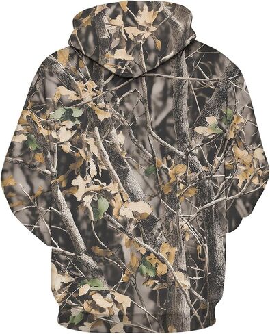 Men's Camo Hoodies Sweatshirt Hunting Shirts Camouflage Long Sleeve Fishing Clothes in Saudi Arabia