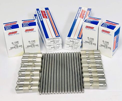 Elgin Industries (Elgin, IL USA) Pushrod & Lifter Set compatible with 1999-2016 GM LS1 LS3 4.8L 5.3L 5.7L 6.0L 6.2L Non-AFM Engines Pushrod & Lifter Set LS in Saudi Arabia