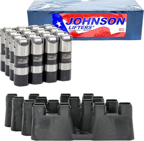 Johnson 2110R Slow Leakdown Lafter Set W/GM Guide Trays | يناسب محركات LS & LT | دقة التحكم في الصمام والمتانة جاهزة للعرق | GM 4.8L 5.3L 5.7L 6.0L 6.2L LS1 LS2 LS3 LQ4 LQ9 LY6 L92 L99 LT1 LT4 in Saudi Arabia