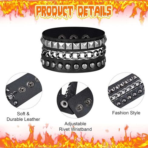 7 Pcs Short Blonde Cosplay Wig for Men with Glass Black Punk Bracelet Mustache Set for Halloween Dress Make up in Saudi Arabia