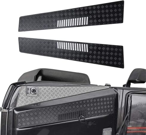 Stainless Steels Engine Cover Hood Anti-Skid Plate for 1/10 TRX-6 G63 TRX-4 G500 RC Crawler Car (Black) in Saudi Arabia