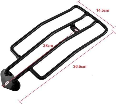 Ymiko Motorcycle Rear Luggage Rack, Motorcycle Seat Rear Luggage Rack Carrier Support Bracket Shelf For XL883/1200 Silver (Silver) in Saudi Arabia