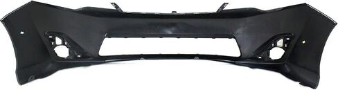 Front Bumper Cover Primed + Lower Grille + Fog Light Cover Set Textured Right Passenger & Left Driver Side Direct Replacement Compatible With 2012-2014 Toyota Camry TO1036128 in Saudi Arabia