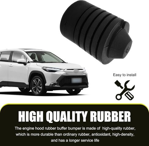 كتلة مخزن مؤقت للسيارة ، وسادة دعم الحد من المطاط التي تحد من الضوضاء ، و 90541-15019 ملحقات Pad Pad Stop ، متوافقة مع Camry Prado Cruiser FJ Corolla (أسود) in Kuwait