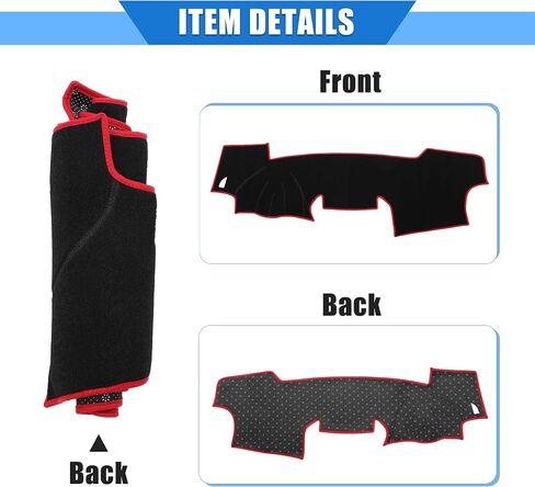 Car Dashboard Cover Compatible for Toyota RAV4 2001-2012, Protective Polyester Black Center Console Interior Trim Dash Cover Mat Pad in Kuwait