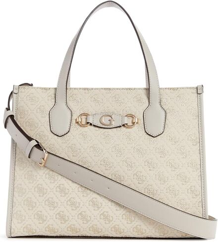 GUESS Izzy Double Compartment Tote, Dove Logo in Kuwait