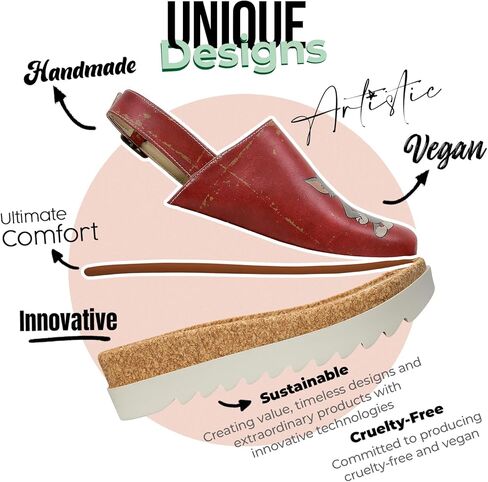 صنادل DOGO ذات المنصة النسائية - صنادل إسفين نباتية ومصنوعة يدويًا للنساء in Kuwait