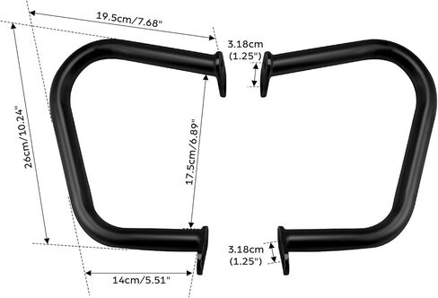 TCT-MOTORPARTS Black Engine Guard Bar Fit for Triumph Bonneville T100 T120 Thruxton 1200 Street Cup Twin 2016-2020 2019 in Saudi Arabia