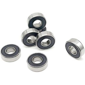 10PCS 696RS 6X15X5 mm Miniature Bearing ABEC-7 Ball Bearings RS 696 2RS 696-2RS with Black Sealed R-1560DD in Saudi Arabia