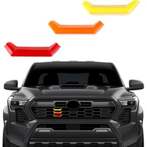 Lanyun Grill badge emblem color insert compatible with Toyota Tacoma 2024 2025 Taco grills cover exterior accessories 3 pcs (Right side) in Kuwait