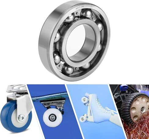 ACROPIX 6005 & Deep Groove Ball Bearings P5 25x47x12mm Lubricated Bearings Open Type Silver Tone Scooter Skateboard Wheel in Saudi Arabia