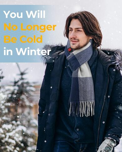 Heated Scarf for Women Men Warm Gift Idea with 5000mAh Battery Pack in Kuwait