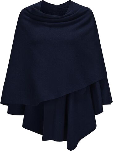Spicy Sandia Shawl Wraps for Women Knit Poncho Travel Scarf Elegant Ruana Cape Sweater for Fall Winter in Saudi Arabia