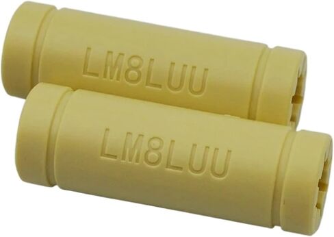 10pcs البوليمر الصلب LM8LUU المحامل الخطية جلبة 8 * 15 * 45 مم محامل بلاستيكية 8 ملم القطر الداخلي (2pcs) in Kuwait