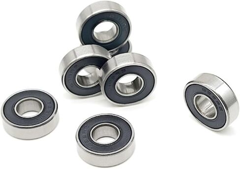 10pcs 696rs 6x15x5 mm مصغرة تحمل ABEC-7 Ball Bearings 696 2RS 696-2RS مع الأسود R-1560DD in Saudi Arabia