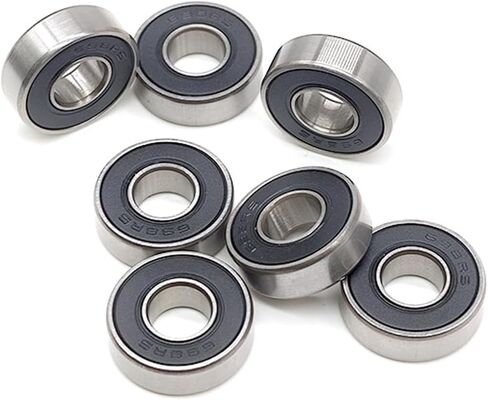 10pcs 696rs 6x15x5 mm مصغرة تحمل ABEC-7 Ball Bearings 696 2RS 696-2RS مع الأسود R-1560DD in Saudi Arabia
