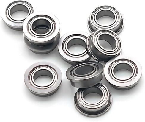 10PCS MF74ZZ 4x7x2.5 mm Flange Bearing Double Shielded Bearing Steel Flanged MF74 Z ZZ Ball Bearings SMF74Z MF74-2Z in Saudi Arabia