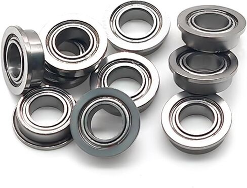 10PCS MF74ZZ 4x7x2.5 mm Flange Bearing Double Shielded Bearing Steel Flanged MF74 Z ZZ Ball Bearings SMF74Z MF74-2Z in Saudi Arabia