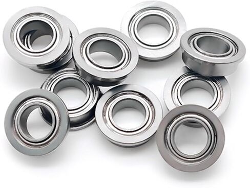 10PCS MF74ZZ 4x7x2.5 mm Flange Bearing Double Shielded Bearing Steel Flanged MF74 Z ZZ Ball Bearings SMF74Z MF74-2Z in Saudi Arabia