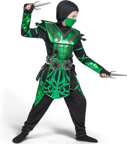 Spooktacular Creations Halloween dress up for Child Boy Golden Ninja costume in Kuwait