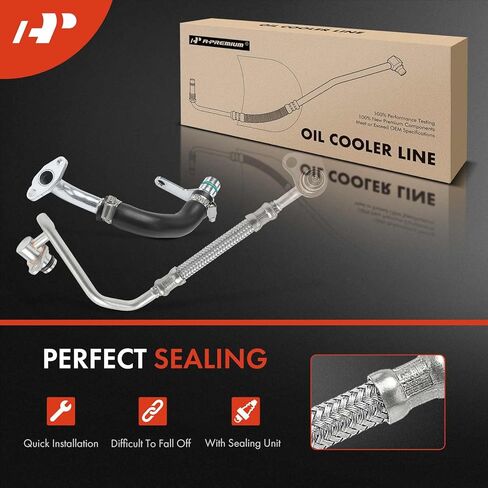 A-Premium Turbocharger Oil Feed and Return Line Compatible with BMW 328i, 320i xDrive, 328i GT xDrive, 328i xDrive, X5, 528i xDrive, X3, 428i, 428i Gran Coupe, 228i, X1, 228i, Inlet and Outlet Side in Saudi Arabia