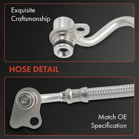 A-Premium Turbocharger Oil Feed and Return Line Compatible with BMW 328i, 320i xDrive, 328i GT xDrive, 328i xDrive, X5, 528i xDrive, X3, 428i, 428i Gran Coupe, 228i, X1, 228i, Inlet and Outlet Side in Saudi Arabia