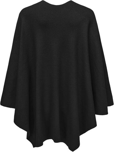 Spicy Sandia Shawl Wraps for Women Knit Poncho Travel Scarf Elegant Ruana Cape Sweater for Fall Winter in Saudi Arabia